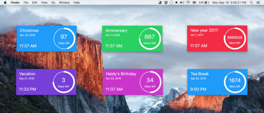 best daily countdown app for mac